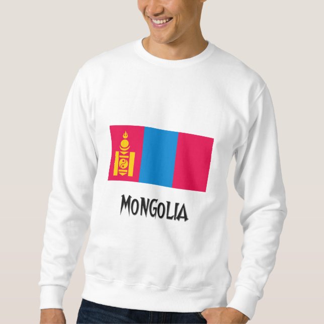Sudadera Bandera de Mongolia (Anverso)