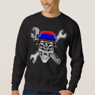 Sudadera Bandera de motocicletas Skull de Armenia