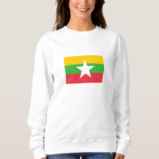 Sudadera Bandera de Myanmar (Anverso)