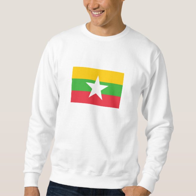 Sudadera Bandera de Myanmar (Anverso)