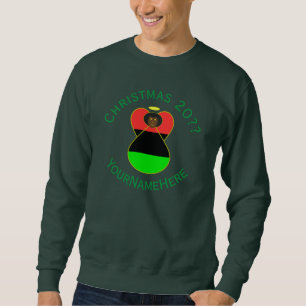 Sudadera Bandera de Navidad Ángel de la Diáspora Africana P
