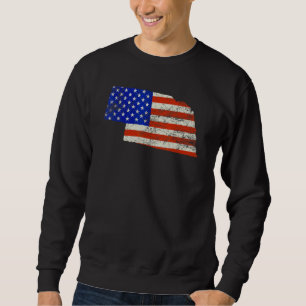 Sudadera Bandera de Nebraska Hogar Usa