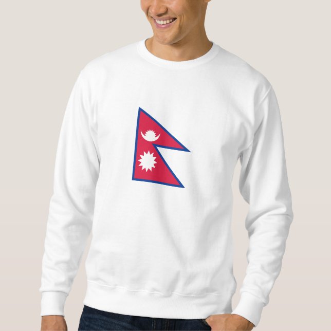 Sudadera Bandera de Nepal (Anverso)