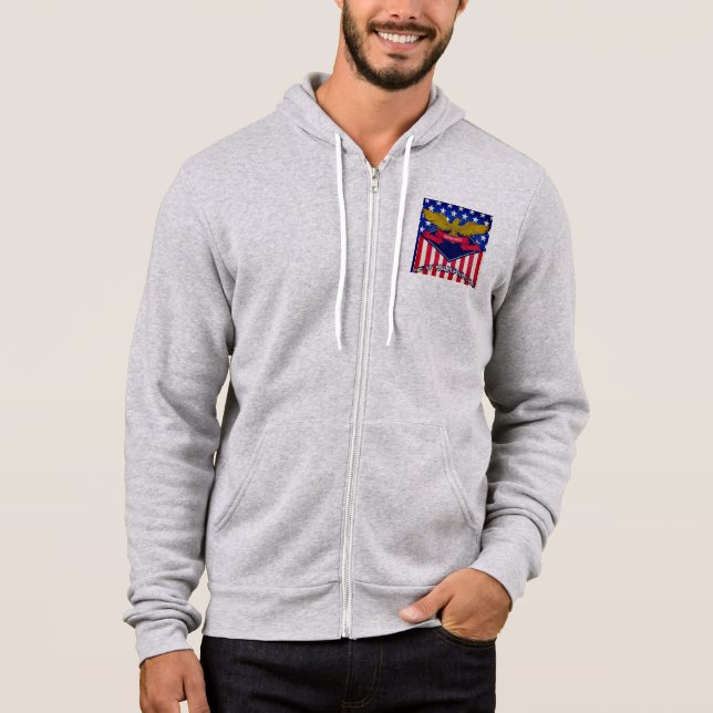 Sudadera Bandera de New Hampshire EE. UU. (Anverso)