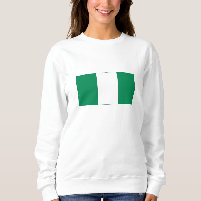 Sudadera Bandera de Nigeria (Anverso)