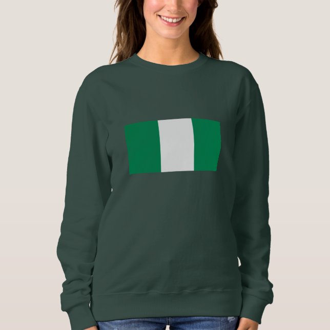 Sudadera Bandera de Nigeria (Anverso)
