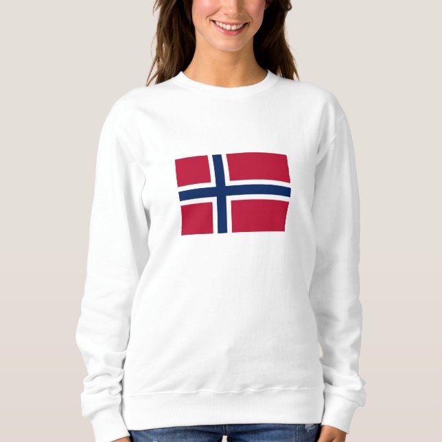 Sudadera Bandera de Noruega (Anverso)