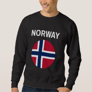 Sudadera Bandera de Noruega Moderna