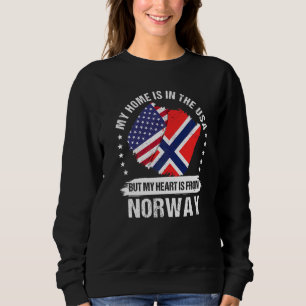 Sudadera Bandera de Noruega Patriota Americano Raíces Norue