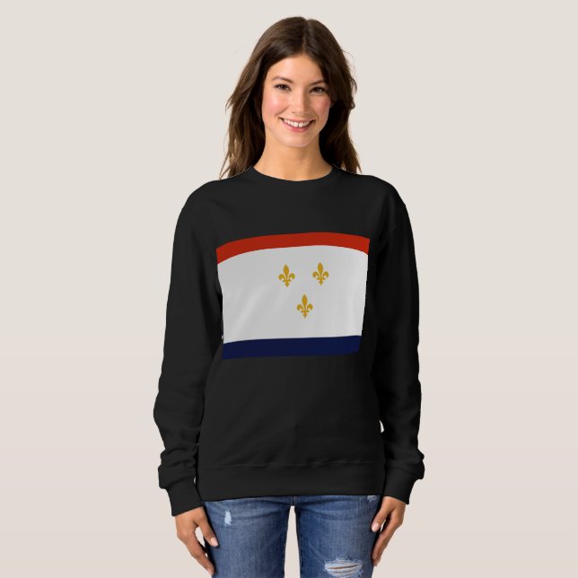 Sudadera Bandera de Nueva Orleans (Anverso completo)