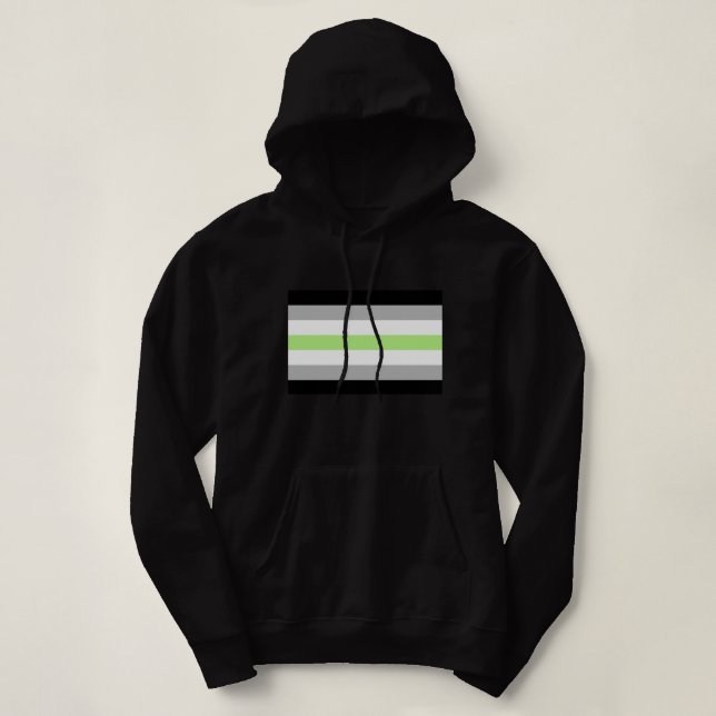 Sudadera Bandera de Orgullo Agenero (Diseño del anverso)