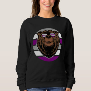 Sudadera Bandera de orgullo asexual de la naturaleza de la