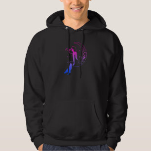Sudadera Bandera de orgullo Bi Boho Wicca Pagana Chica Luna