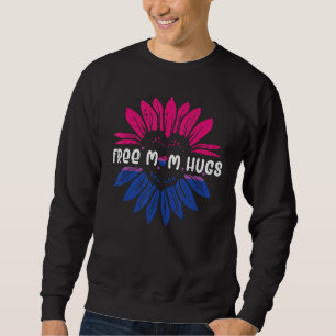 Sudadera Bandera de orgullo Bi de girasol de abrazos de mam