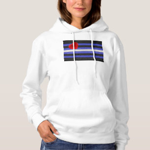 Sudadera bandera de orgullo de cuero de SlipperyJoe's negro