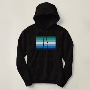 Sudadera Bandera de Orgullo Gay Masculino (Azul)