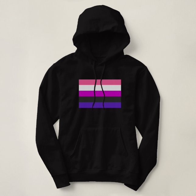 Sudadera Bandera de orgullo genderfluid (Diseño del anverso)