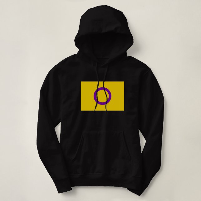 Sudadera Bandera de orgullo intersexual (Diseño del anverso)