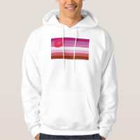 bandera de orgullo lésbico de labios rojos Slipper