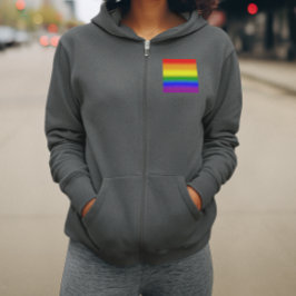Sudadera Bandera de Orgullo LGBT+ Arcoíris de Gradiente - B