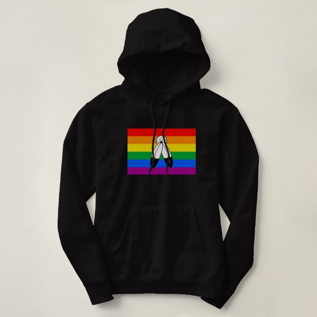 Sudadera Bandera de orgullo LGBTQ+ Two-Spirit (Diseño del anverso)
