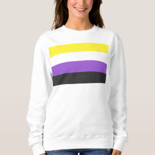 Sudadera Bandera de orgullo no binario de SlipperyJoe's ama
