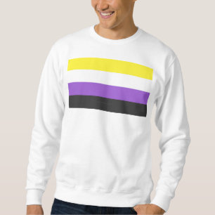 Sudadera Bandera de orgullo no binario de SlipperyJoe's ama