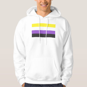 Sudadera Bandera de orgullo no binario de SlipperyJoe's ama
