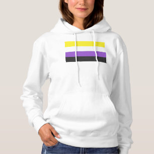 Sudadera Bandera de orgullo no binario de SlipperyJoe's ama
