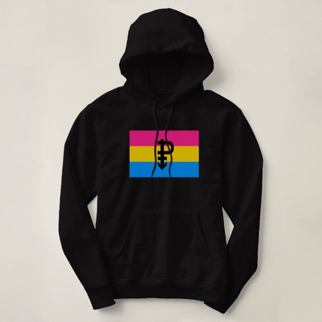 Sudadera Bandera de Orgullo Pansexual (Diseño del anverso)