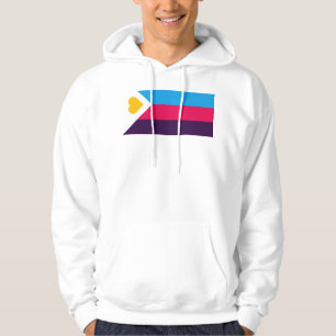 Sudadera Bandera de orgullo poliamoroso tricolor de Slipper