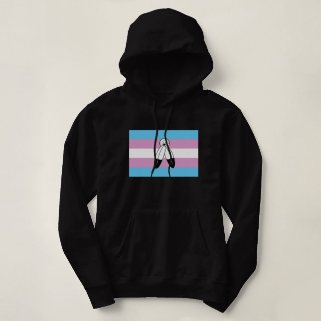 Sudadera Bandera de orgullo trans de dos espíritus (Diseño del anverso)