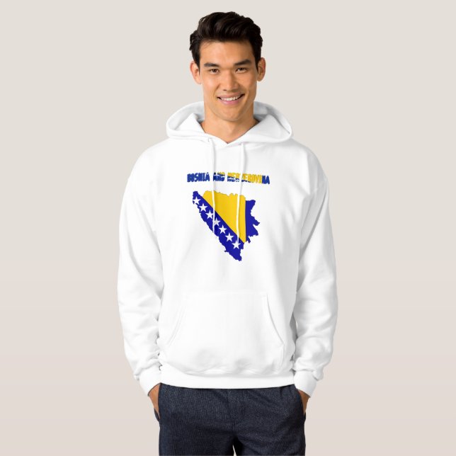 Sudadera Bandera de país bosnio (Anverso completo)