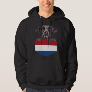 Sudadera Bandera de Países Bajos Pointer de pelo corto alem