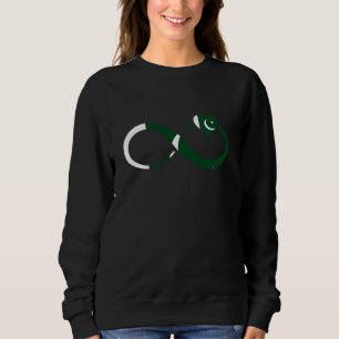 Sudadera Bandera de Pakistán Raíces Pakistaníes Corazón Inf