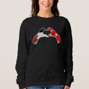 Sudadera Bandera de Palestina Turquía Corazón turco pales
