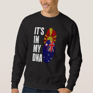 Sudadera Bandera de patrimonio de ADN mixto australiano y m
