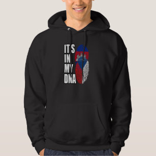 Sudadera Bandera de patrimonio de ADN mixto camboyano y che