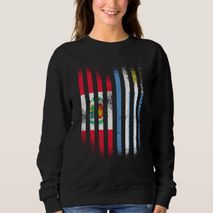 Sudadera Bandera de Perú Uruguay Cultivado Banderas de País