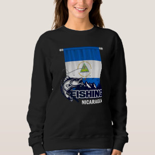 Sudadera Bandera De Pesca De Nicaragua En La Pesca De Nicar