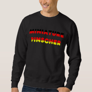 Sudadera Bandera de Pinscher Miniatura en Nombre