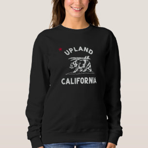 Sudadera Bandera de playa de Upland California Bear Surf Ca