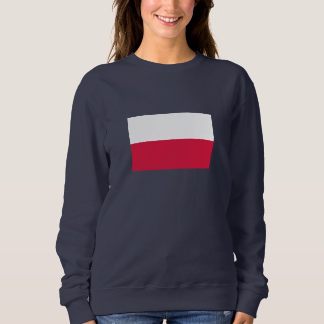 Sudadera Bandera de Polonia (Anverso)