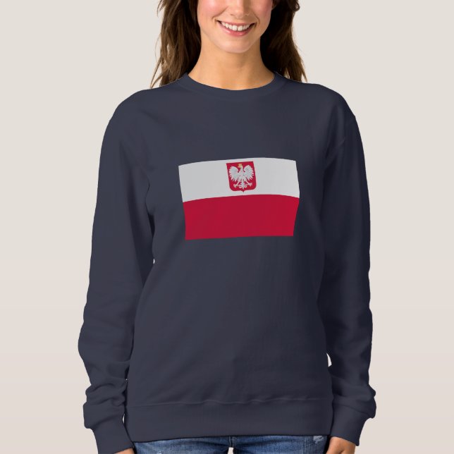Sudadera Bandera de Polonia (Anverso)