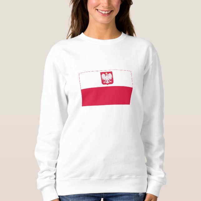 Sudadera Bandera de Polonia (Anverso)