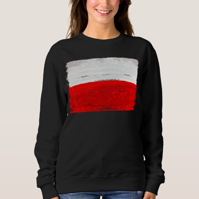 Sudadera Bandera de Polonia (Anverso)