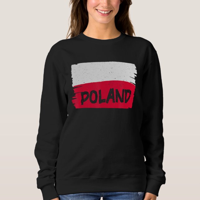 Sudadera Bandera de Polonia (Anverso)