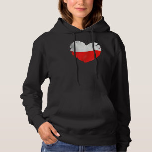 Sudadera Bandera De Polonia En Forma De Polonia Del Corazón