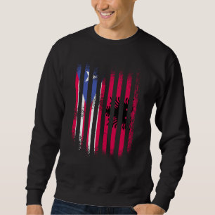 Sudadera Bandera de Puerto Rico Albania Bandas de Banderas