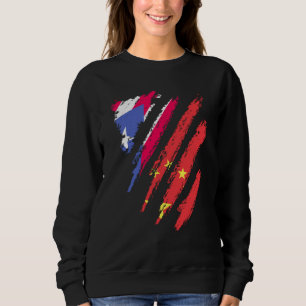 Sudadera Bandera de Puerto Rico Cultivada en China Patriota